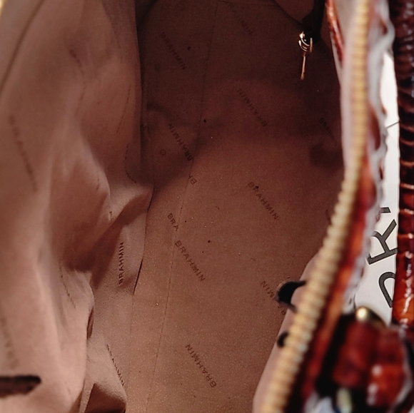 Brahmin Large Duxbury Satchel Pecan Melbourne - Picture 5 of 5